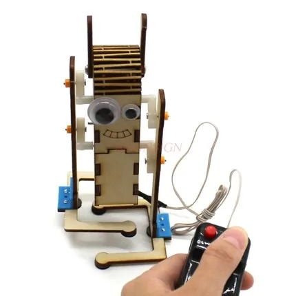 

Оборудование для физических экспериментов DIY с проводным управлением, большой глаз, робот, деревянный, студенческий производитель, ручная работа, Модель пульта дистанционного управления, игрушка