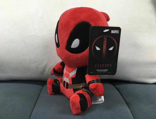 Kawaii lindo 20cm x-men Deadpool película marioneta de peluche
