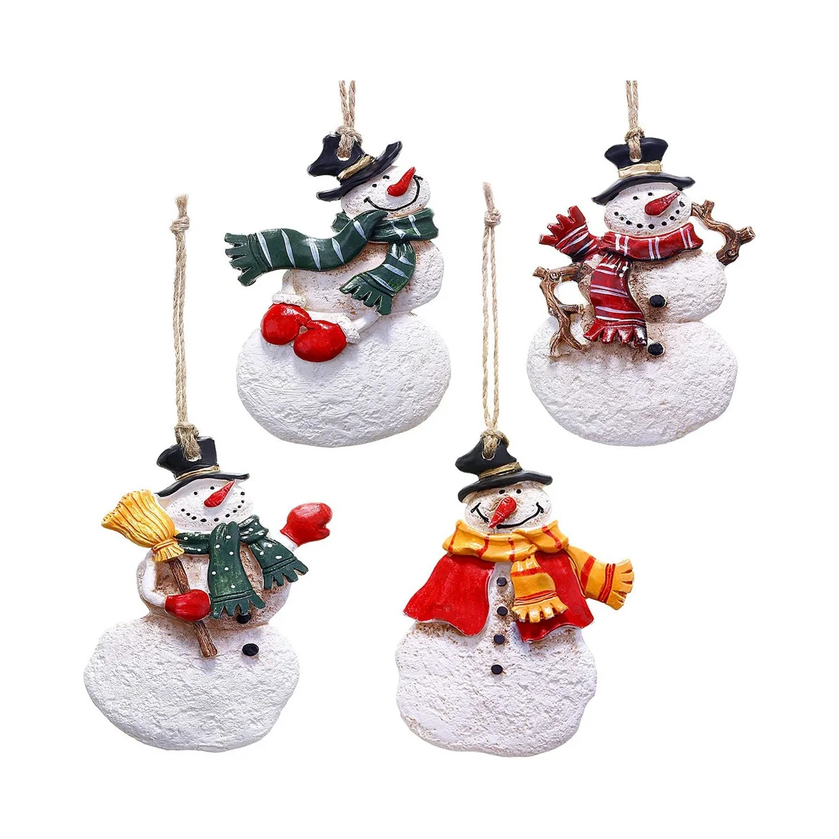 

Рождественские украшения из смолы, украшения в виде Санты, ангела, украшения в виде Санты, ангела для фотографий, 4 шт.