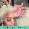 Real HD Lace Blonde 613 13x4 Human Hair Lace Frontal 13x6 HD Lace Frontal 4x4 5x5 HD Lace Closure Baby Hair Brazilian Remy Hair 1