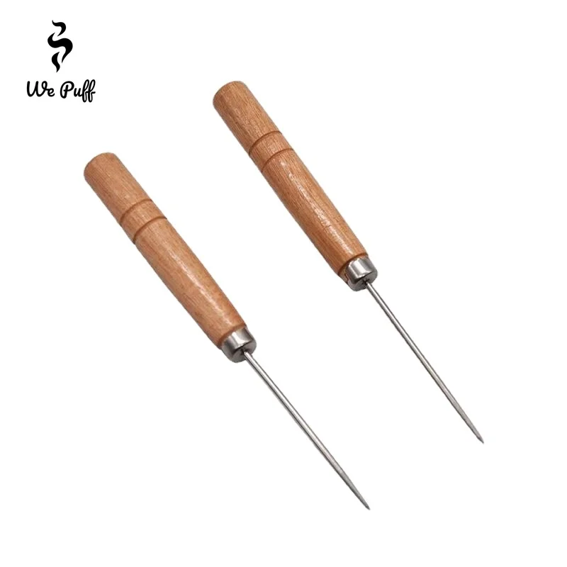 WU PUFF Hookah Wooden Foil Poker Puncher Foil Piercing Tool Single Needle Puncher Chicha Aluminum Shisha Accessories