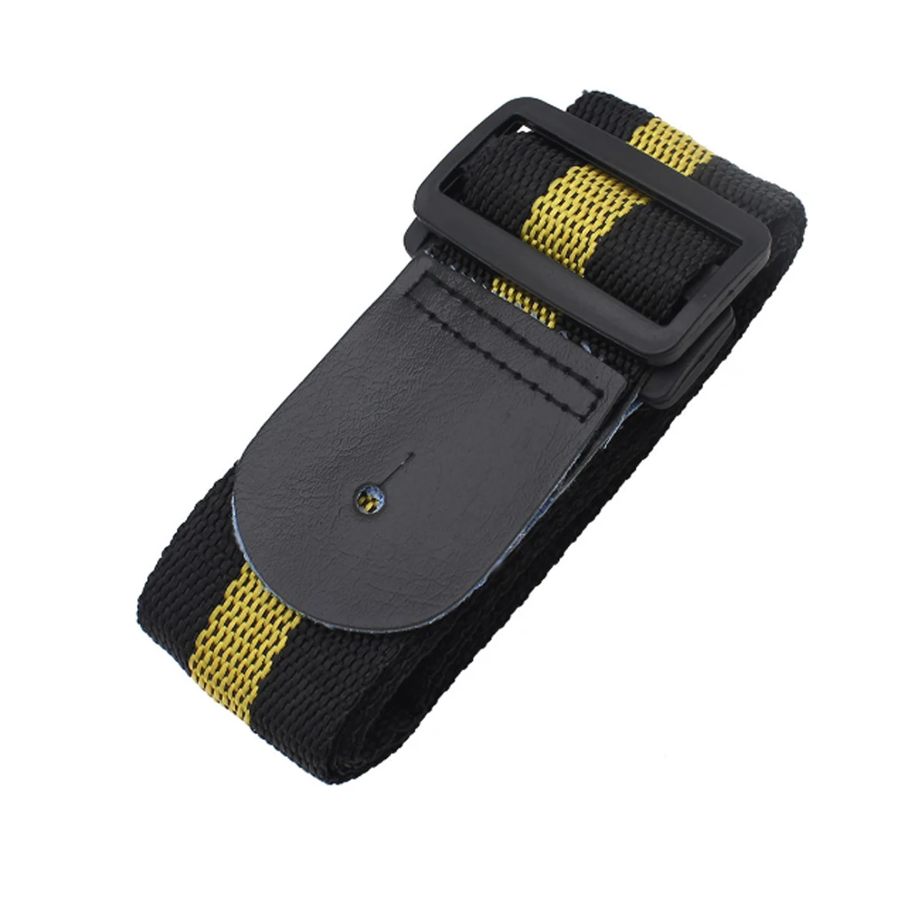 Premium Leather & Cotton Guitar Strap with Picks - High-Quality Instrument Accessory