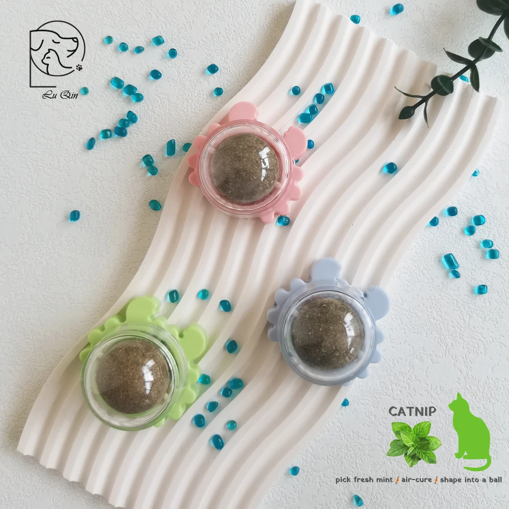 CrabCatnipWallBallCatToysCatnipEdibleLickingBallsSnack