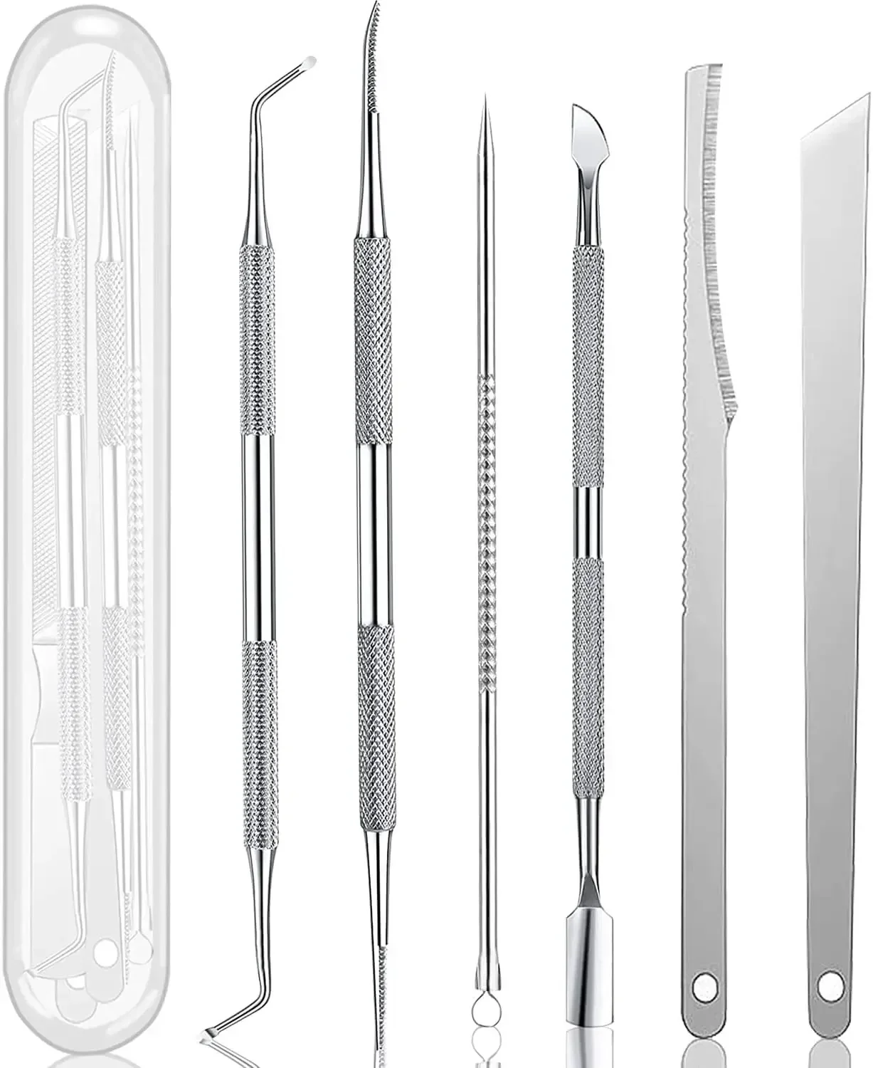 Description Picture 3 of item2/3/6/8Pcs Cuticle Pushers Callus Rasp File Shaver Foot Hard Tough Skin Corn Remover Pedicure Care Tool Beauty Health Tools