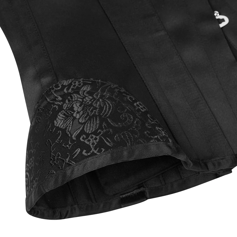 5 Buttons Vintage Underbust Corset Women Waist Cinchers 14 Steel Boned Bustiers Short Corsets Back Support Slender Waist Sheaths Waist Trainer Waist Corset Corset Bustier Top Lace Corset