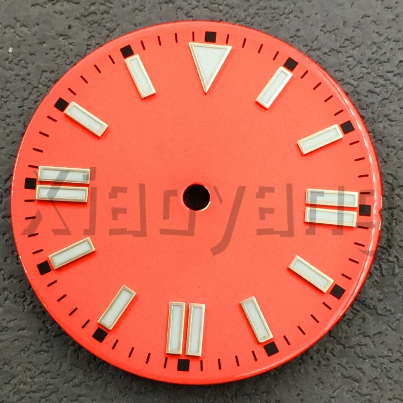 Sterile Glossy Green Luminous Watch Dial, 29mm