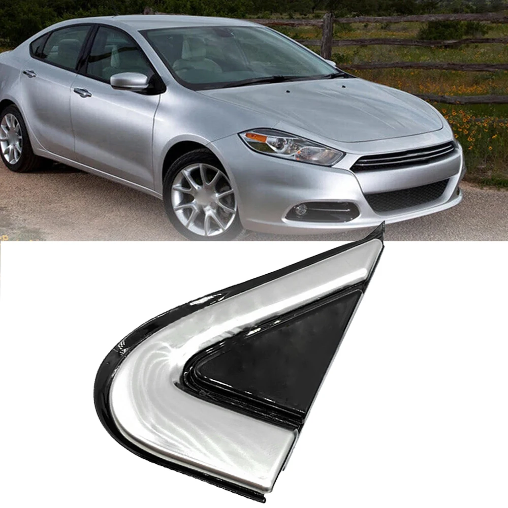 

1Pcs Car Front Window Triangle Plate Triangle Garnish Cover Panel CORNER MOLDING 68083130AD 68083131AD For Dodge Dart 2012-2016