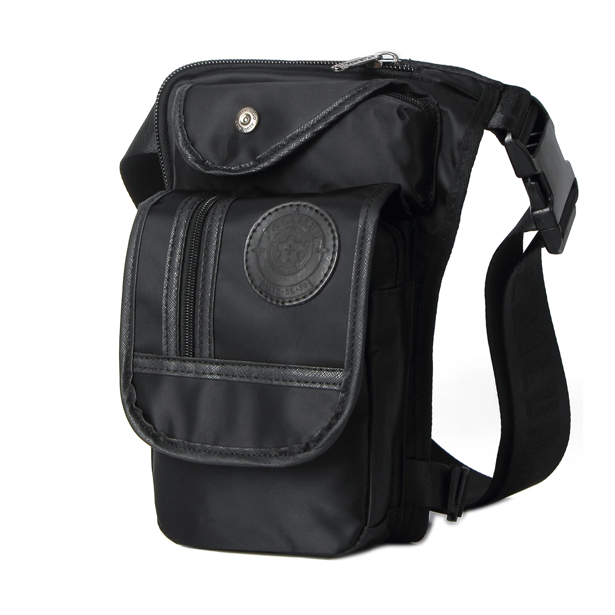 Hohe Qualität männer Leinwand Drop Bein Tasche Motorrad Mehrzweck Messenger Schulter Taschen Gürtel Hüfte Bum Taille Fanny Pack – Detail 4