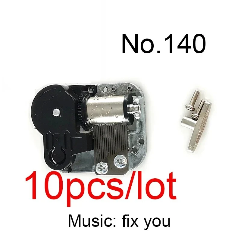10pcs Anime Music Wind Up Movement Fix you Sakura Conan DIY Mechanical Cute Birthday Gifts