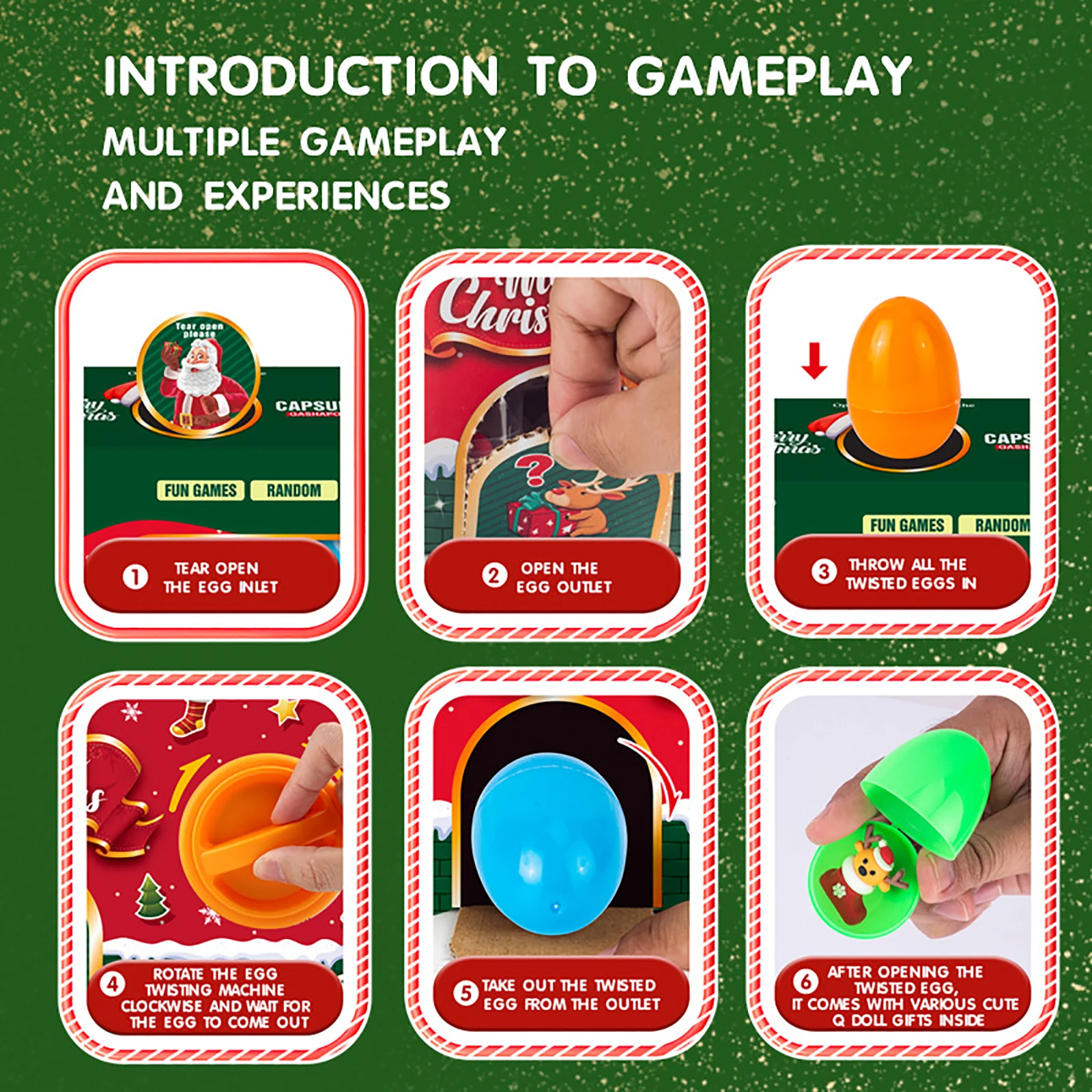 Surprise Egg Twisting Machine Gift Blind Box Children'S Christmas Toys Christmas Surprise Party Blind Box Gift Navidad