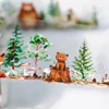 1Roll Garden Landscaping Tape Woods Handbook Fairytale Romantic PET Vintage Flower Mountain Plants Decoration Scrapbook 40mm*2m 5