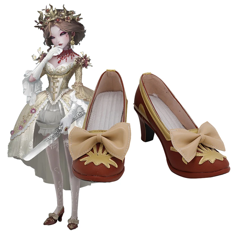 

Game Identity V Mrs. Red Costume Bloody Queen Red Lady Cosplay Shoes Boots Halloween Carnival Party Cosplay Costume Accessories