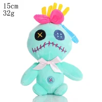 15/22cm Disney Scrump Plush Toys Pendant Cartoon Lilo and Stitch Plush Toys Soft Stuffed Kawaii Green Doll Xmas Gift For Kids 3