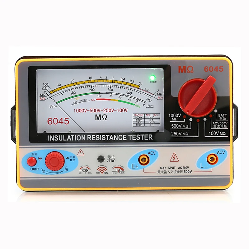 TY6017 TY6018 TY6045 Insulation Resistance Meter Megger 500V 1000V