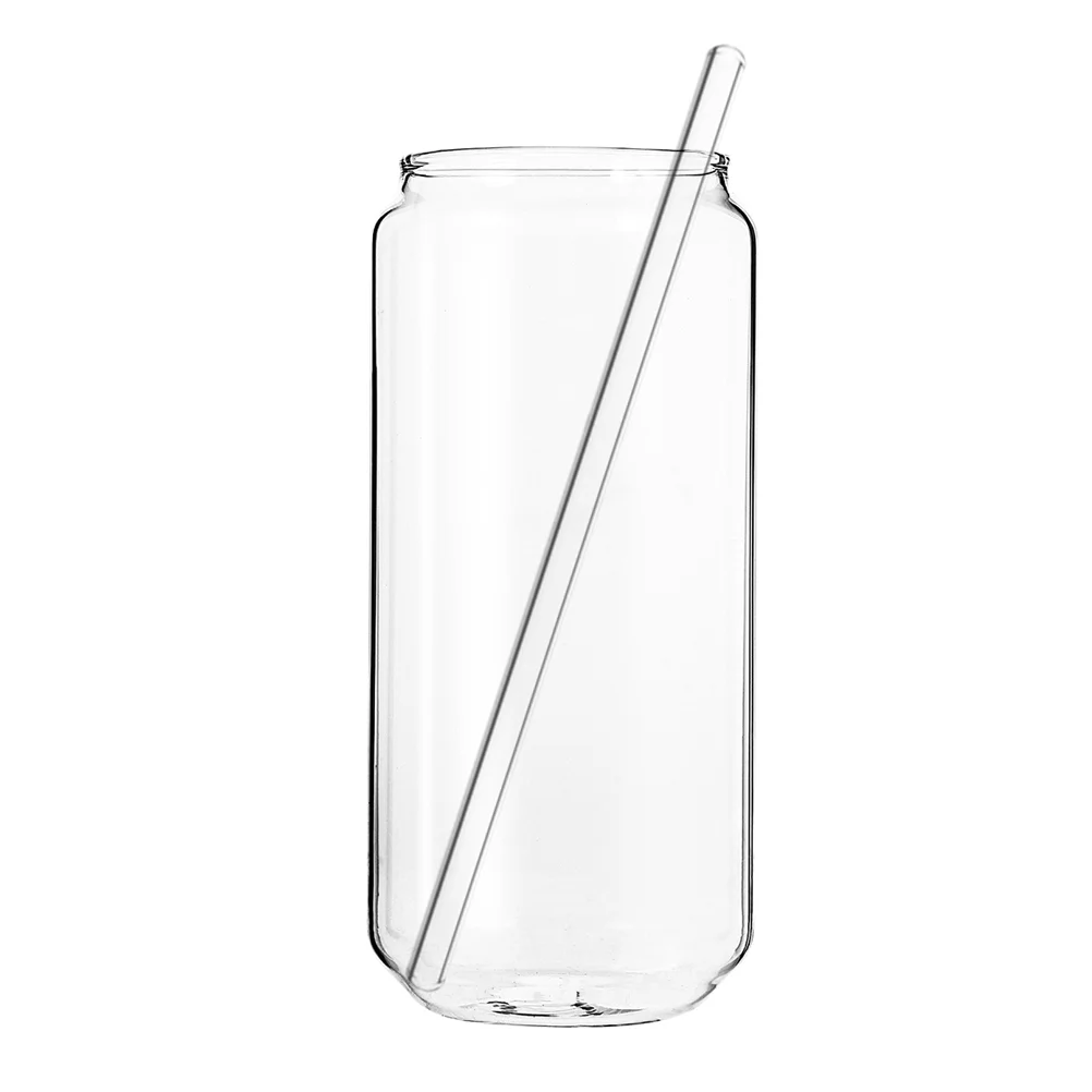 1 Set Delicate Cocktail Cup Glass Water Cup Can Shape Beer Cup Heat