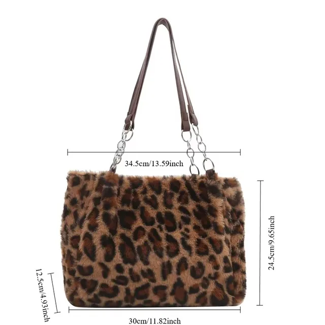 Large Capacity Leopard Print Crossbody Bag Women Shoulder Bags