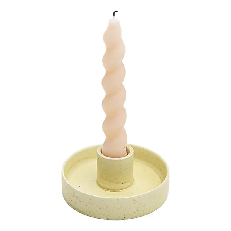 

Candle Stick Holders Esthetical Ceramic Candle Taper Holders Tabletop Ornaments For Balcony Coffee Table Bedside Table Study