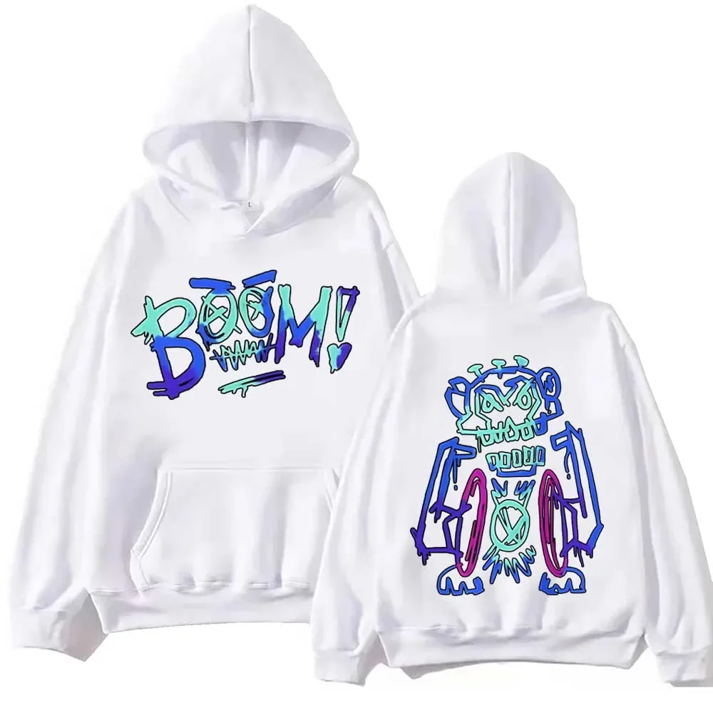 Hot Anime Arcane Jinx Graffiti Hoodie Harajuku Hip Hop Pullover Tops Sweatshirt Fans Gift Graphic Hoodies Unisex Sweatshirts 2