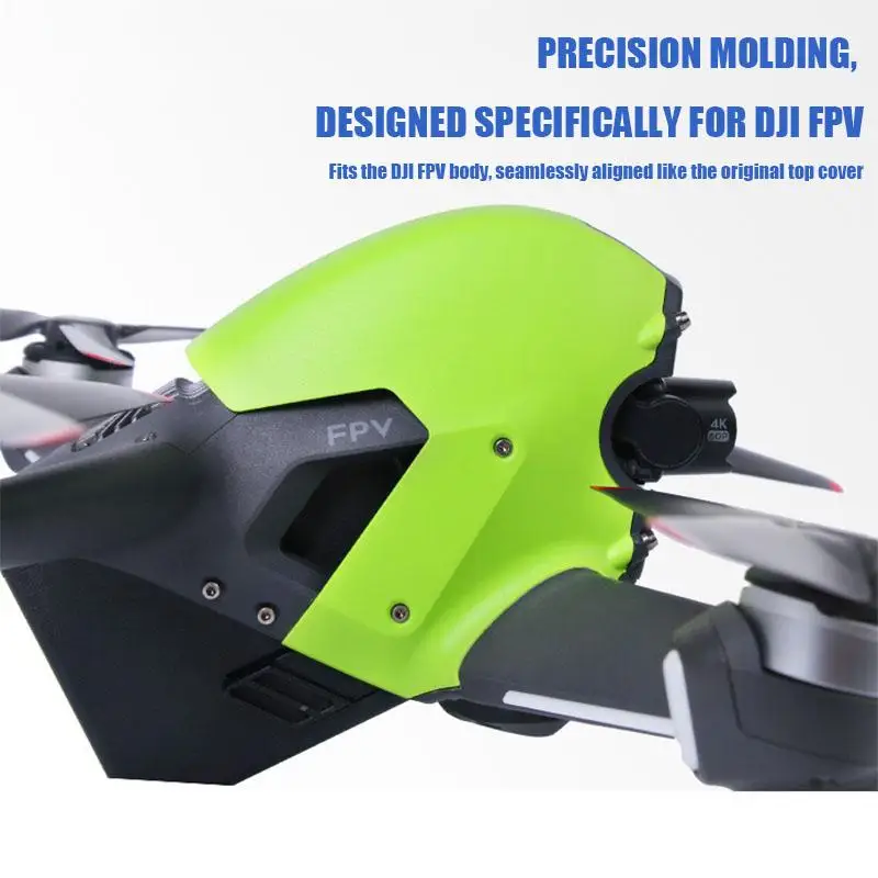 Couvercle supérieur drone DJI FPV - Coque remplacement noir, rouge, vert
