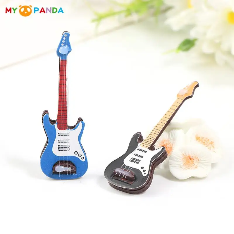 112 Dollhouse Miniature Classical Guitar Electric Guitar Musical Instrument Furniture Model