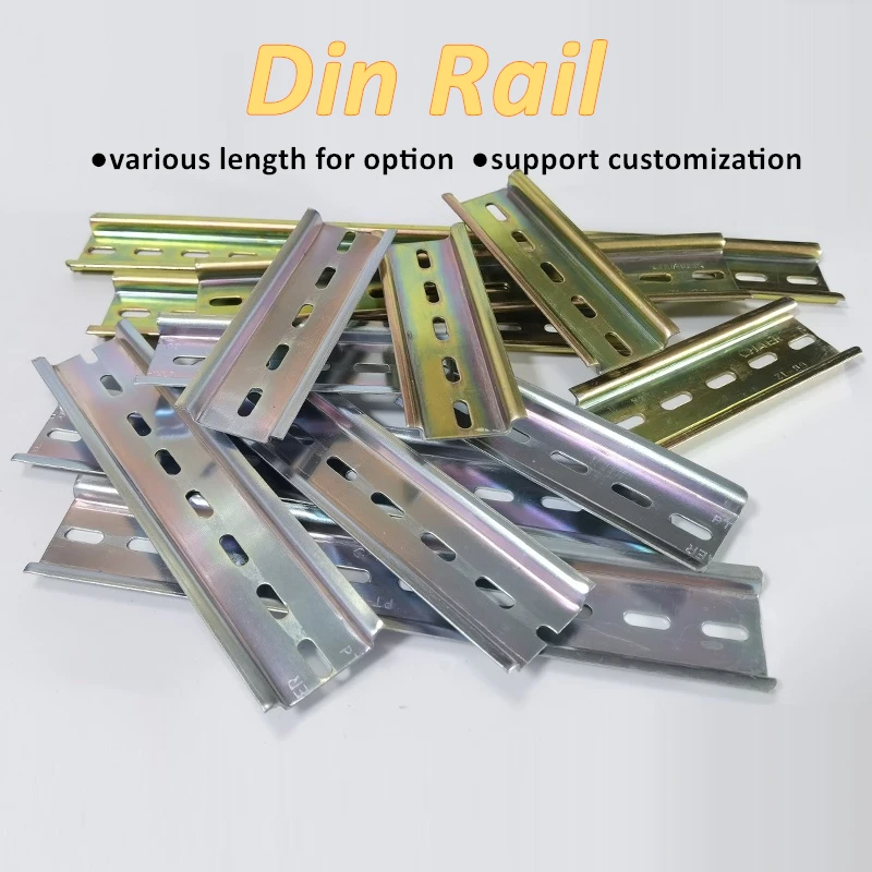 Din Rail 10/20/30/40/50cm Aluminum Universal Type 35mm Slotted