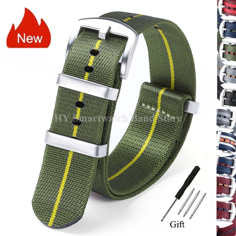 Braided Nylon Universal Watch Band Bracelet - Sport Wristband in Multiple Sizes