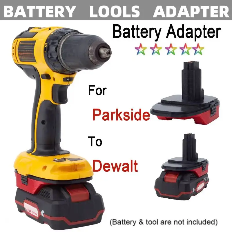 Per Adattatore Batteria Parkside Per Convertitore Adattatore Dewalt Parkside (Non Includere Strumenti E Batteria)