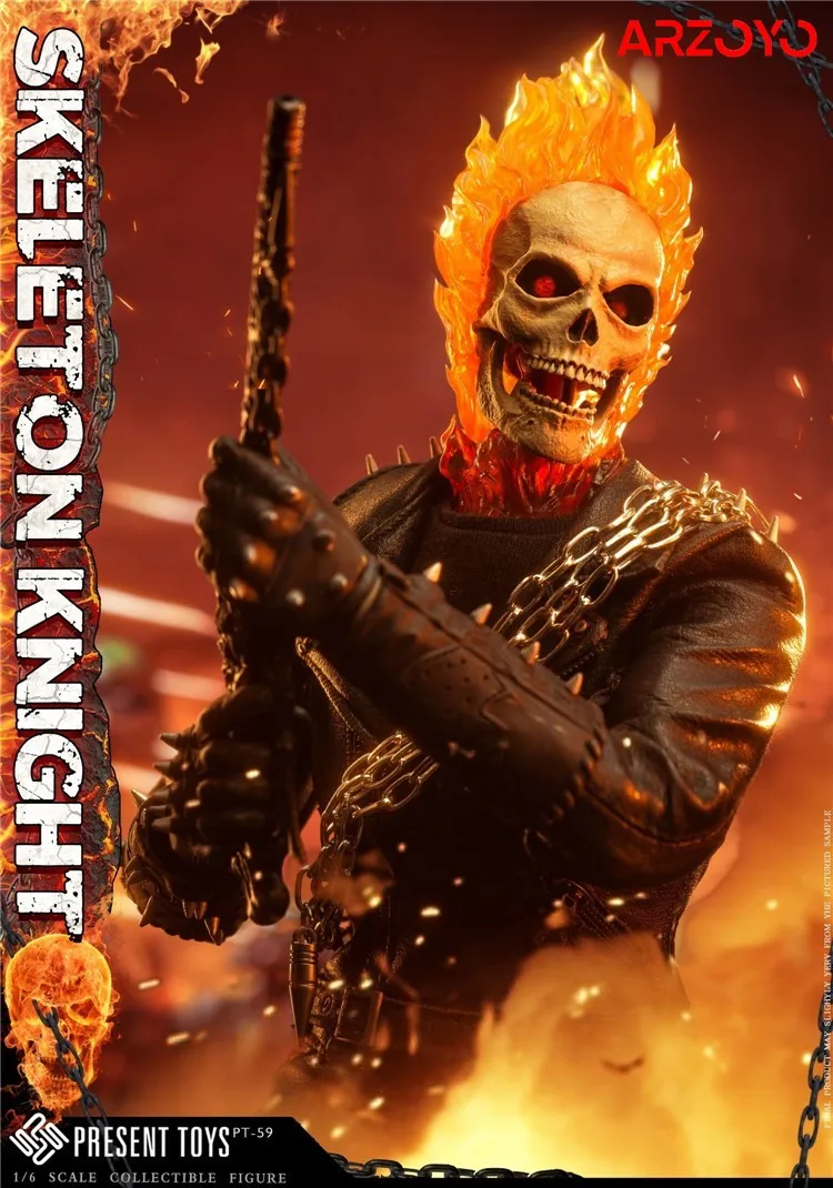 PRESENT TOYS 1/6 スケリトン ナイト PT-sp59 PRESENT TOYS PT-sp59 1/6 Skeleton Knight Johnny Male Action