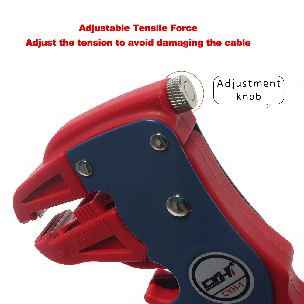 Automatic Wire Stripper Flatwire Cutter Stripping Plier 0.2 to 6mm Range Length Adjustment For Electrician