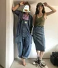 2023 Men Clothing Chic  Denim Overalls Men's Work Cargo Pants Old School Easy Worker Multi-Pocket Bib Jumpsuit Denim Pants 2