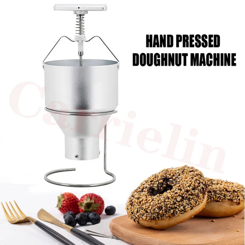 ManualDonutBatterDispenserMakerDoughnutDropperPlungerwithStand