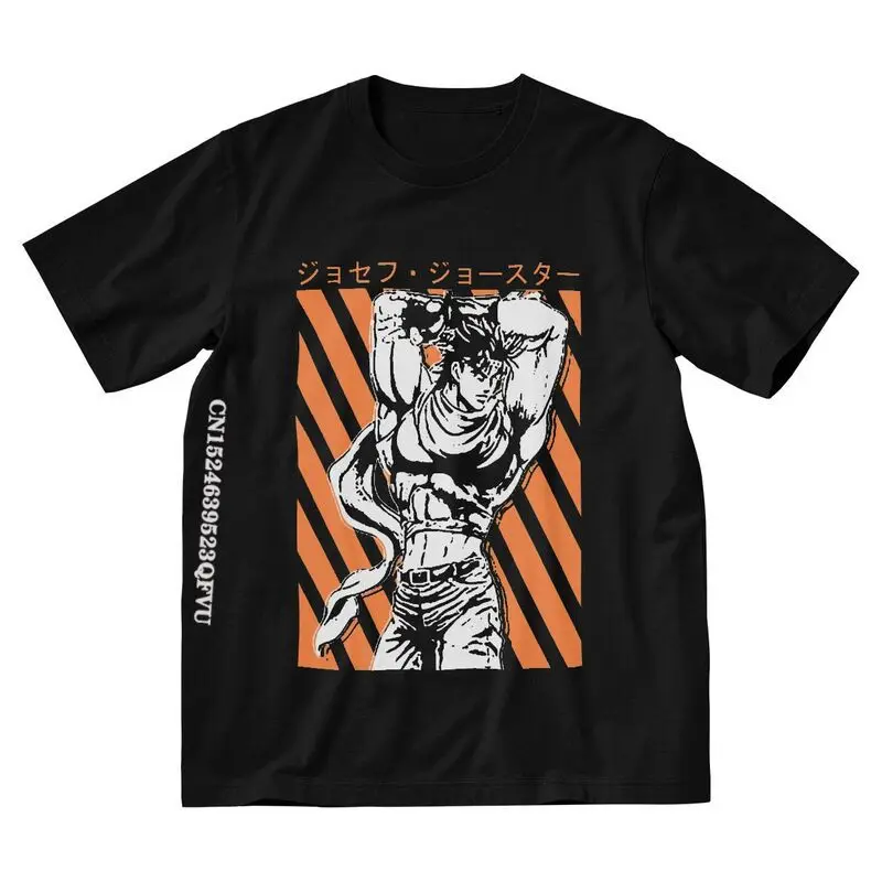 

Футболка мужская с принтом по мотивам аниме «невероятные приключения Джоджо»