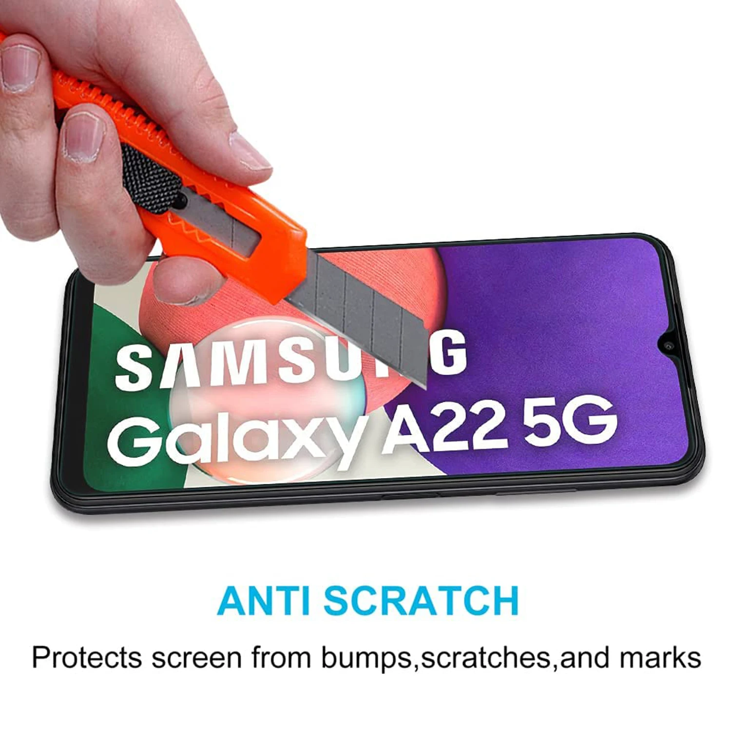 2/4Pcs HD Tempered Glass For Samsung Galaxy A22 5G Glass Film