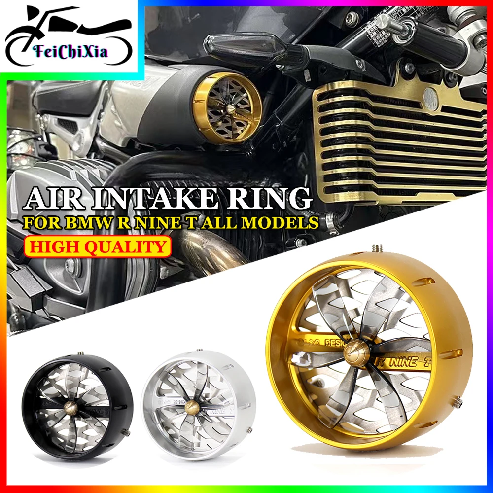 

Motorcycle Air Intake Cover Aluminum Intake Fan Propeller Intake Cap For BMW R9T RNINET R NINET NineT Pure Urban R NINE T Racer