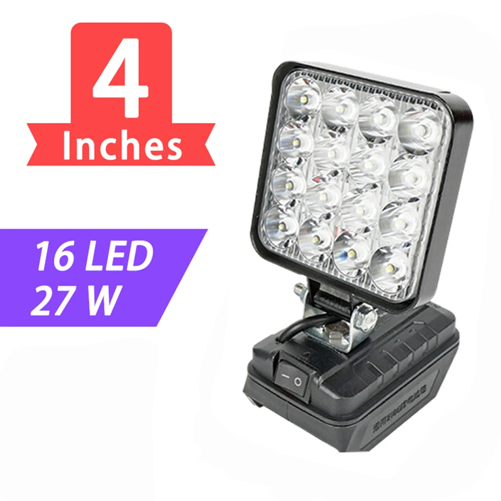 3/4/5/8Inch Led Light Portable Spotlights Cordless Outdoor Work Fishing Handheld Emergency Tool Light Fit 20v Makita Batteryt portable spotlight portable work lights emergency lights portable work light portable torch