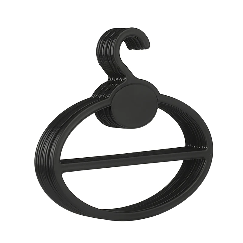 10Pcs Oval Scarf Shawl Tie Holder Coat Hanger Multifunctional Clothes Display Slots Holder Organizer Space Saving 4