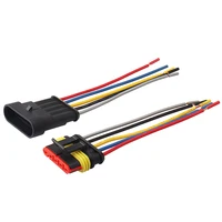 5Pin Waterproof AMP Auto Connector 18AWG Male Female with Wire Quick Disconnect for Truck DJ7051-1.5-11/21 OEM 282089-1/282107-1 2