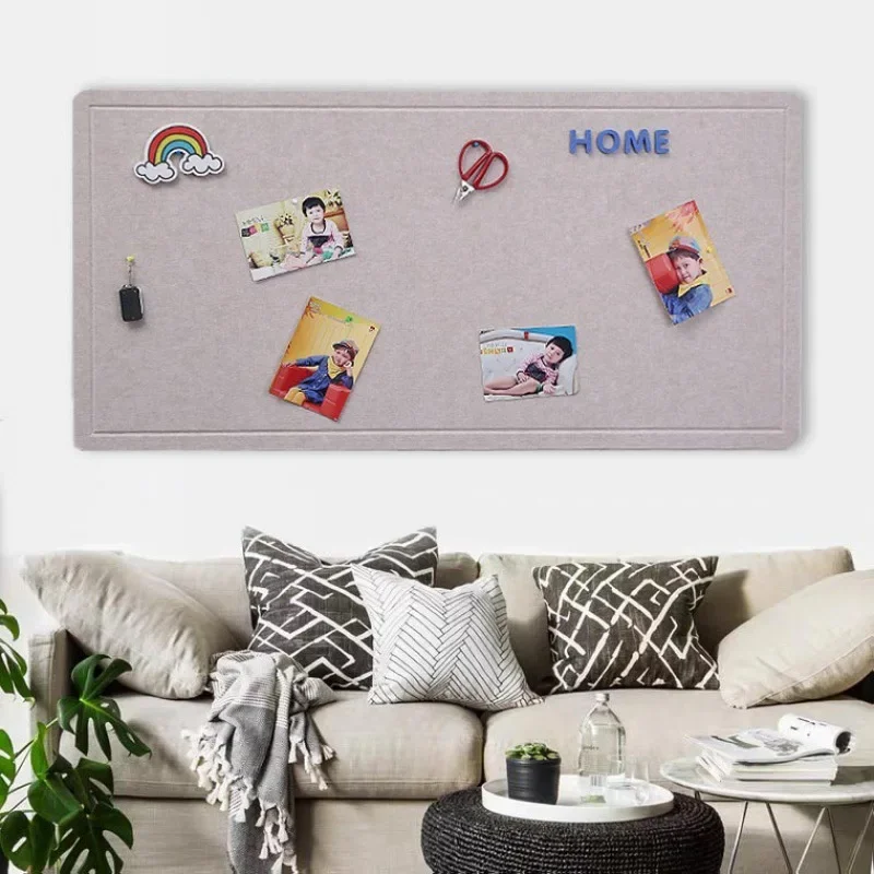 

Felt Wall Cork Board Color Kindergarten Board Wall Sticker Self-Adhesive Work Display Left Board Background Photo Wall Bulletin