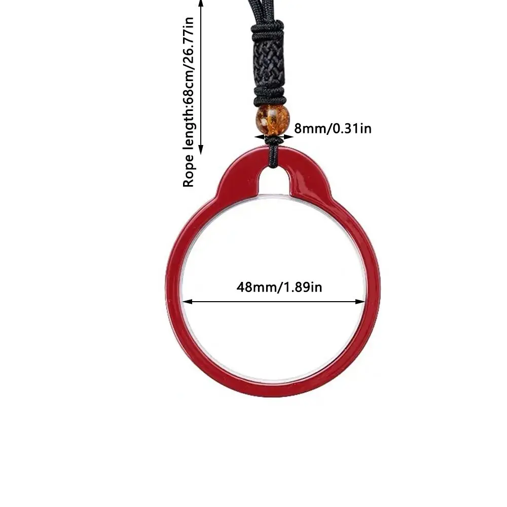 Mother's Day Portable Decoration Creative Reading Glasses Helper Necklace Magnifier Pendant