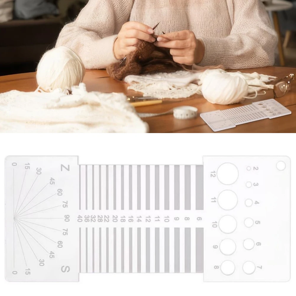 인치 및 센티미터 눈금 표시가 있는 아크릴 재봉, 퀼팅, 재단 및 공예 작업용 측정 도구