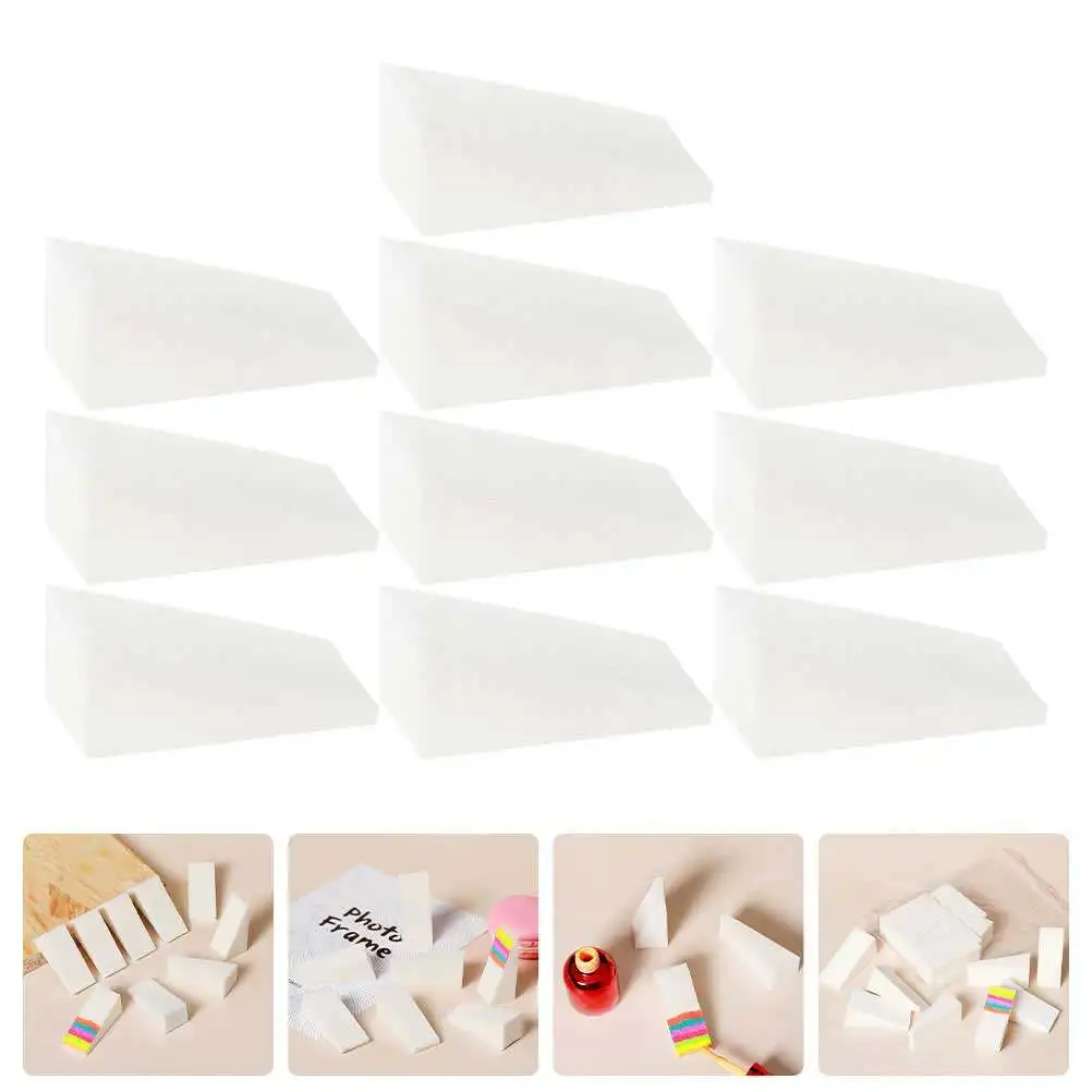 20Pcs 삼각형 스폰지 네일 스탬퍼 네일 아트 DIY 스탬핑 도구 그라디언트 염색 매니큐어 아트 액세서리 경량 간편한 보관