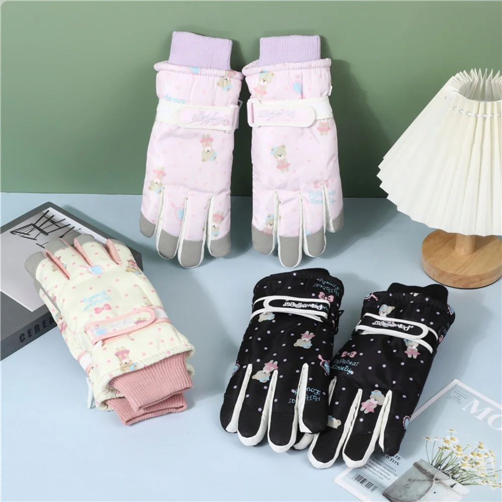 Ski Gloves Anti-Slip Winter Gloves Waterproof Mittens Windproof Outdoor Cycling Gloves For Riding Cycling Outdoor Hiking