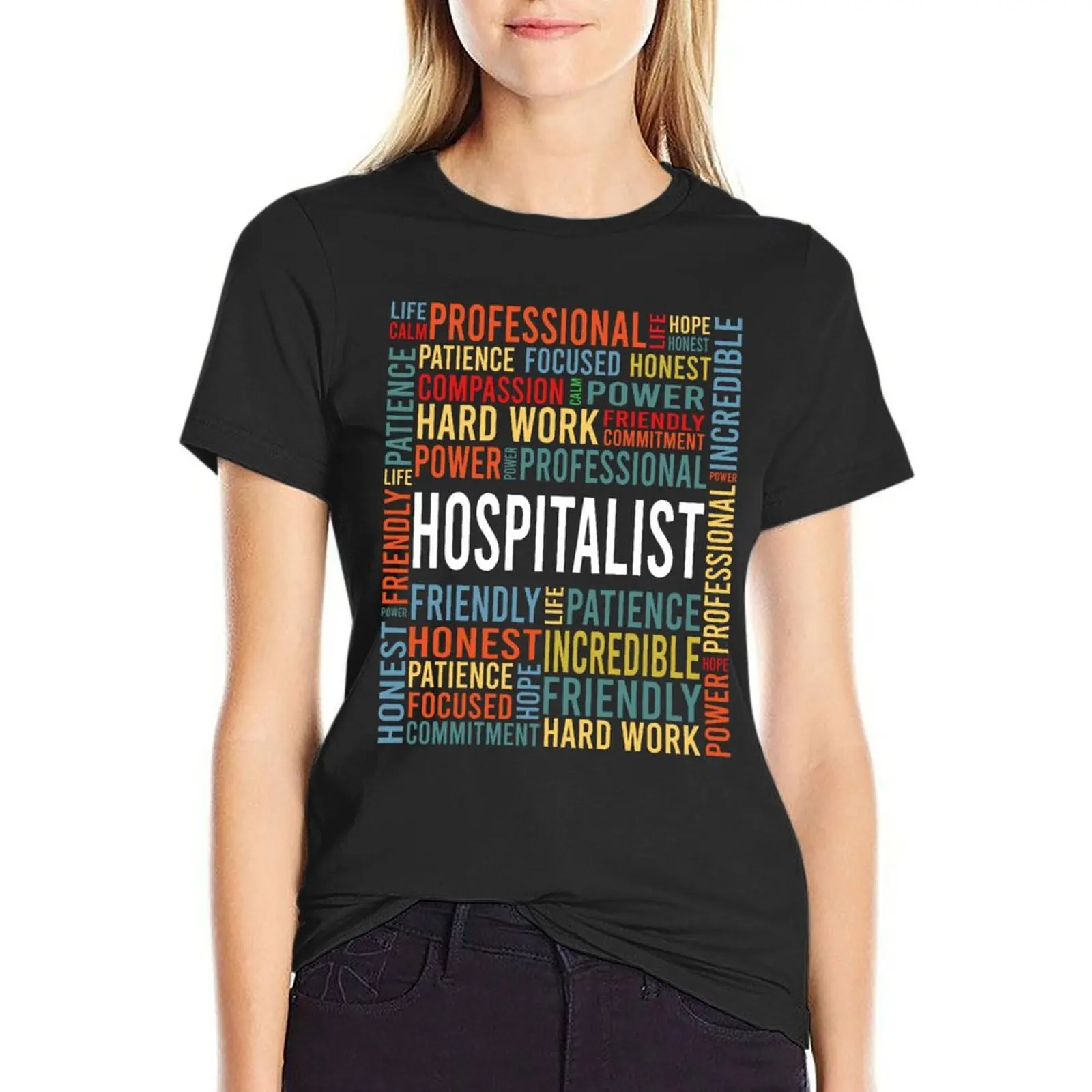 

hospitalist saying: hospitalist words gift T-shirt cute clothes tops Female clothing T-shirt Women