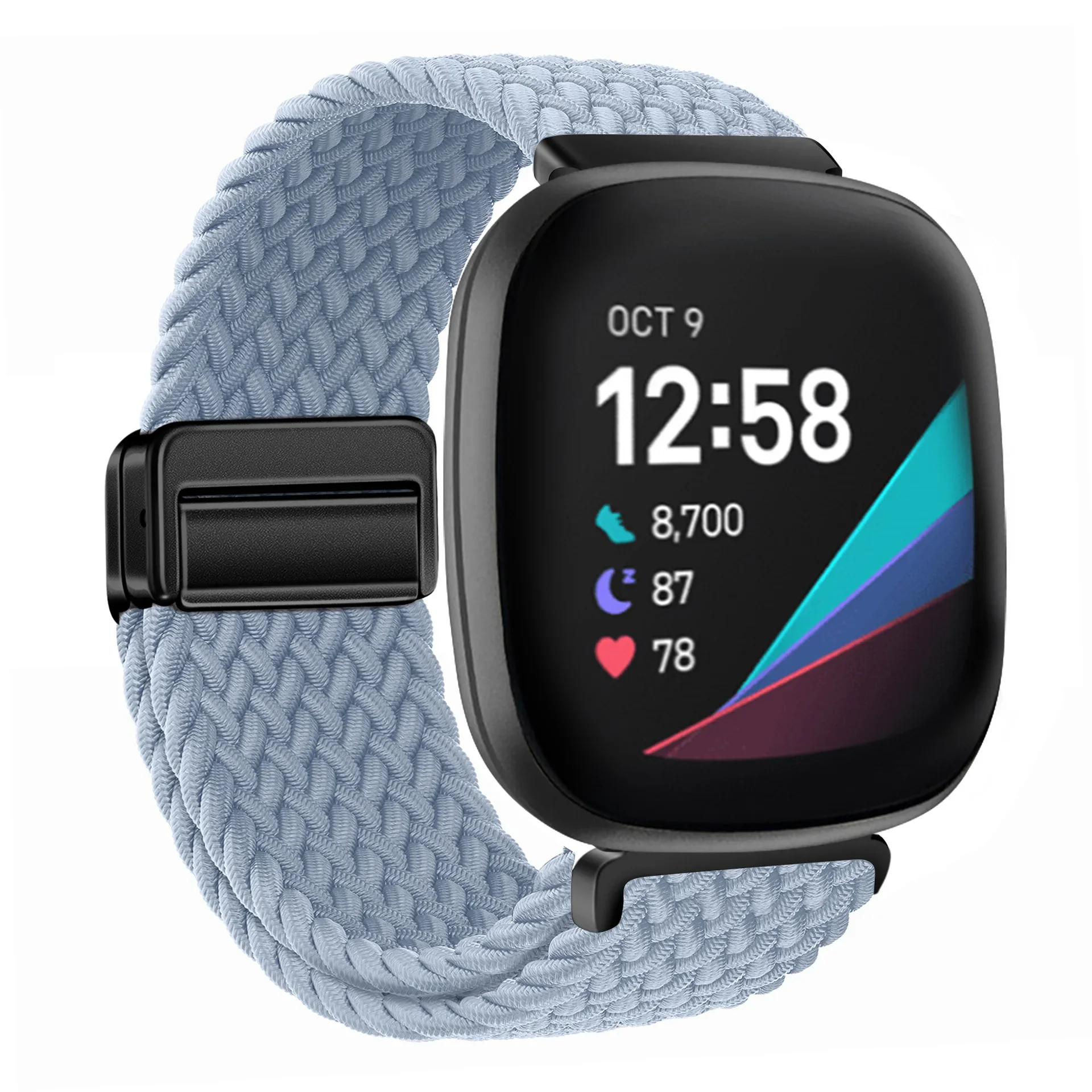 Nylon Braided Magnetic Buckle Sport Wristband Bracelet Belt