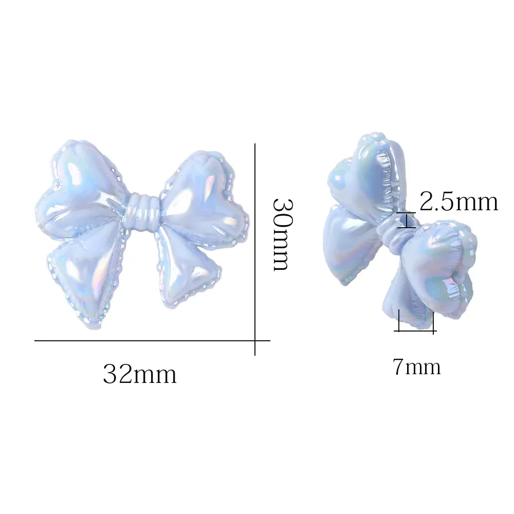 Acrylic Beads AB Colorful Balloon Bow Loose Spacer Beads For Necklace Bracelet Earrings Accessories DIY Jewelry Making Acrylic Craft Beads Acrylic Beads