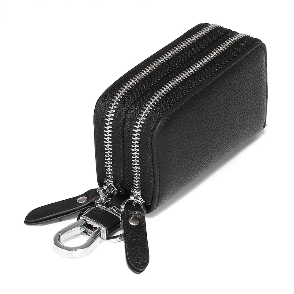 Porte-clés de voiture en cuir véritable femme de ménage Double porte-clés à  glissière porte-clés, café - Cdiscount Bagagerie - Maroquinerie