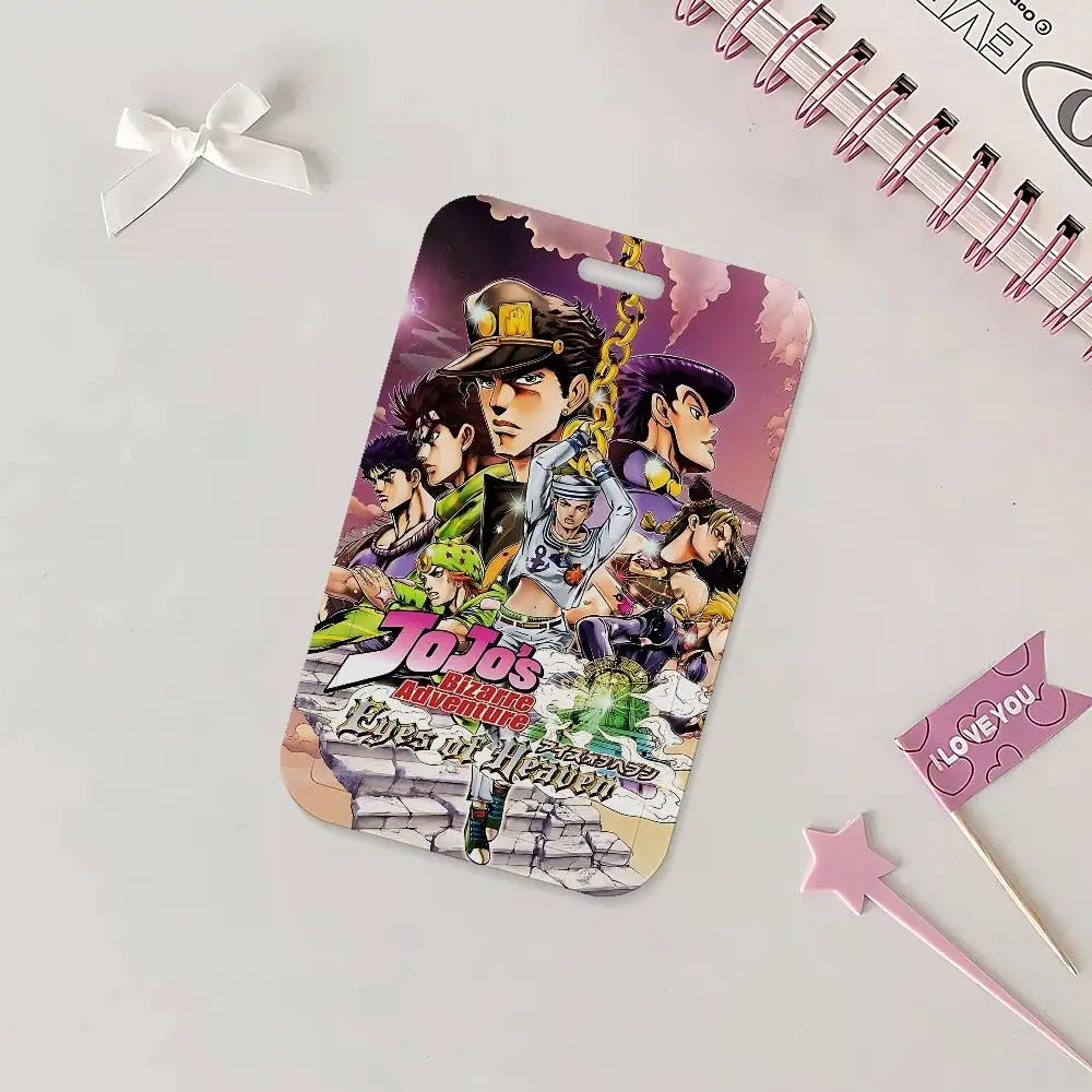 Anime JoJos Bizarre A-Adventure Ausweishalter mit Umhängeband für Büro, Schule, Namenskarte, Ausweishülle – Detail 7