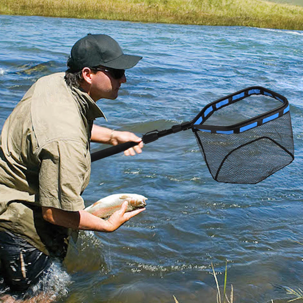 Foldable Fishing Landing Net Fish  Folding Fishing Nylon Landing Net -  Folding - Aliexpress