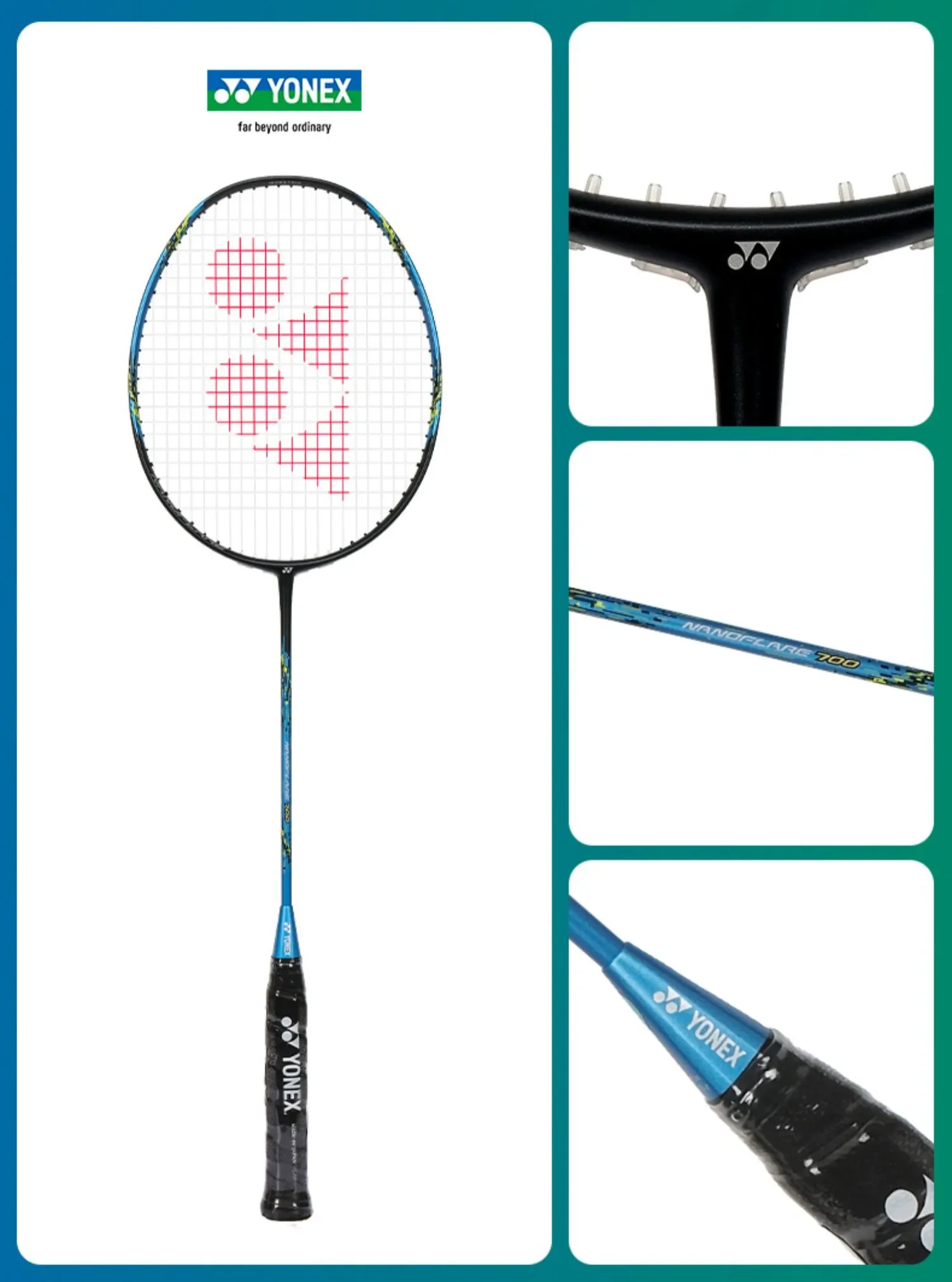 Yonex Badminton Racket NF700 Professional Badminton Racket Set NANOFLARE Series All-carbon Pounds （20-28 Lbs） badminton racket badminton set badminton racket set