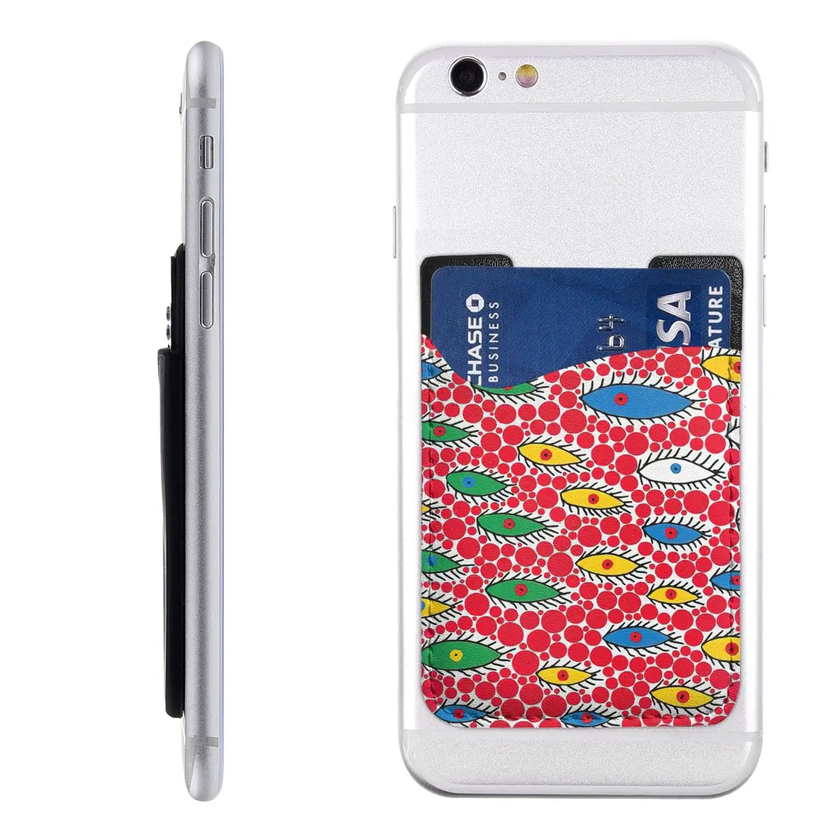 Yayoi Kusama Eyes In The Sky Portafoglio Per Telefono Stick On Fashion Id Card Holder Portico
